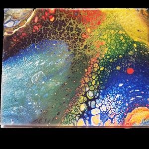 Acrylic Pour Painting "From a Galaxy Far Away"